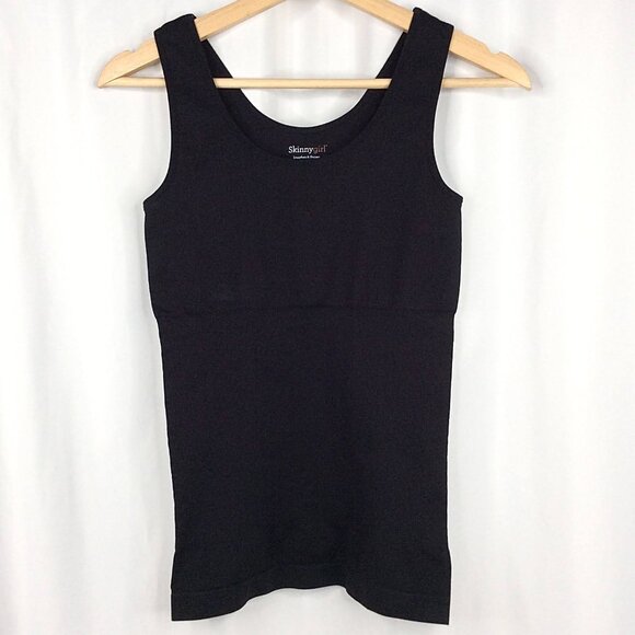 Skinny Girl Black SEAMLESS LAYERING Cami Smoothing Shapewear Tank Top Medium - Picture 1 of 6
